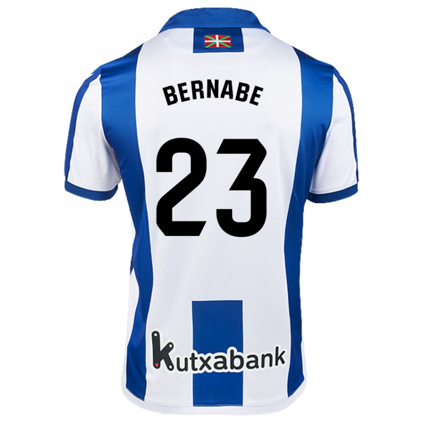 Damen Alejandra Bernabé De Santiago #23 Weiß Blau Heimtrikot Trikot 2024/25 T-Shirt