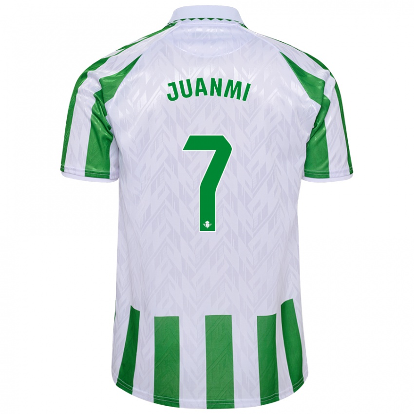 Damen Juanmi #7 Grün Weiße Streifen Heimtrikot Trikot 2024/25 T-Shirt