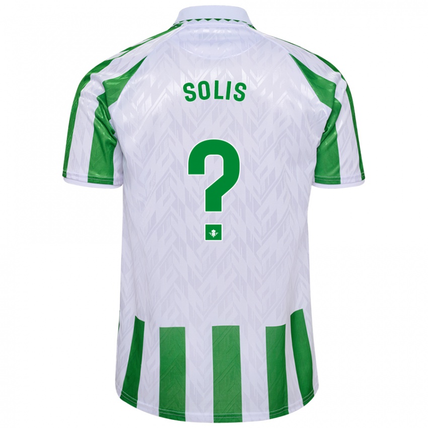 Damen Marcos Solís #0 Grün Weiße Streifen Heimtrikot Trikot 2024/25 T-Shirt