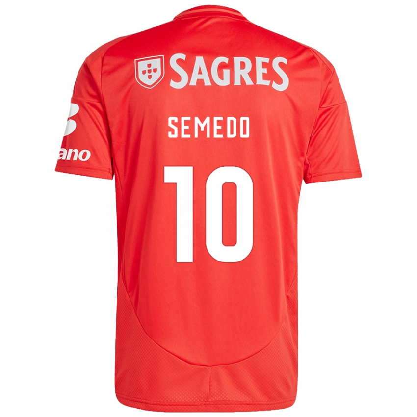 Damen Andreson Semedo #10 Rot Weiß Heimtrikot Trikot 2024/25 T-Shirt