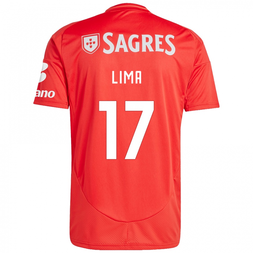 Damen Ivan Lima #17 Rot Weiß Heimtrikot Trikot 2024/25 T-Shirt