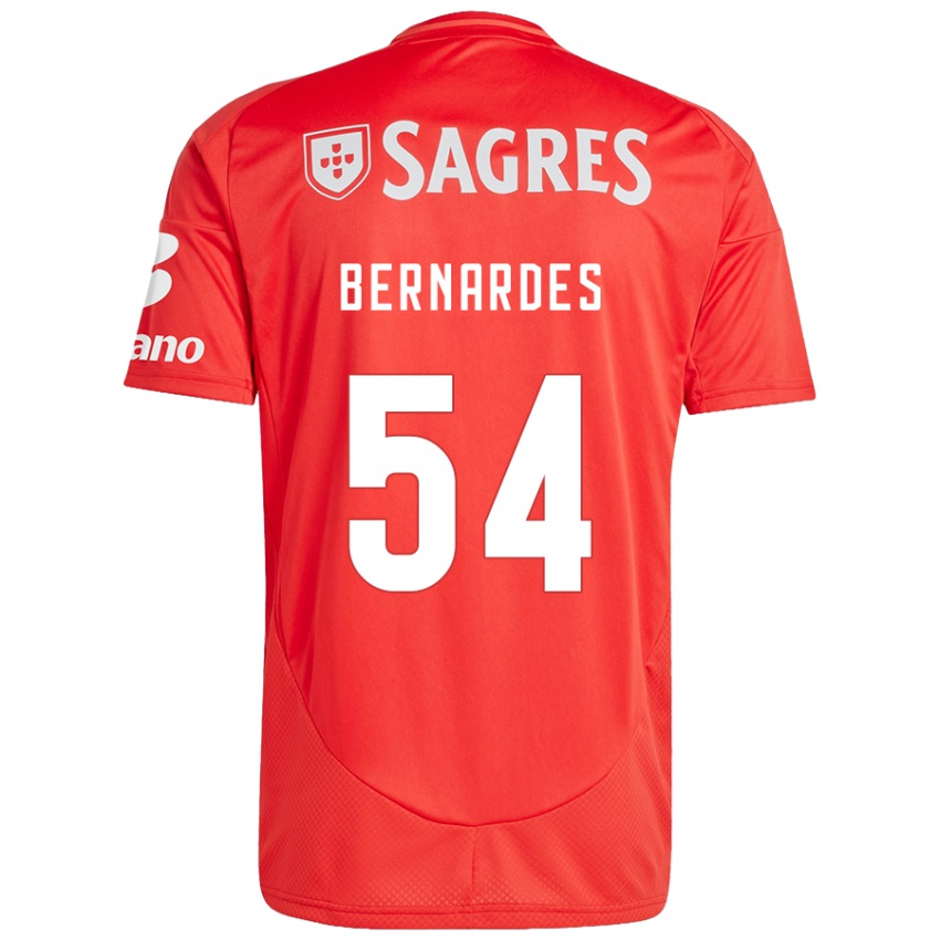 Damen Bernardes #54 Rot Weiß Heimtrikot Trikot 2024/25 T-Shirt