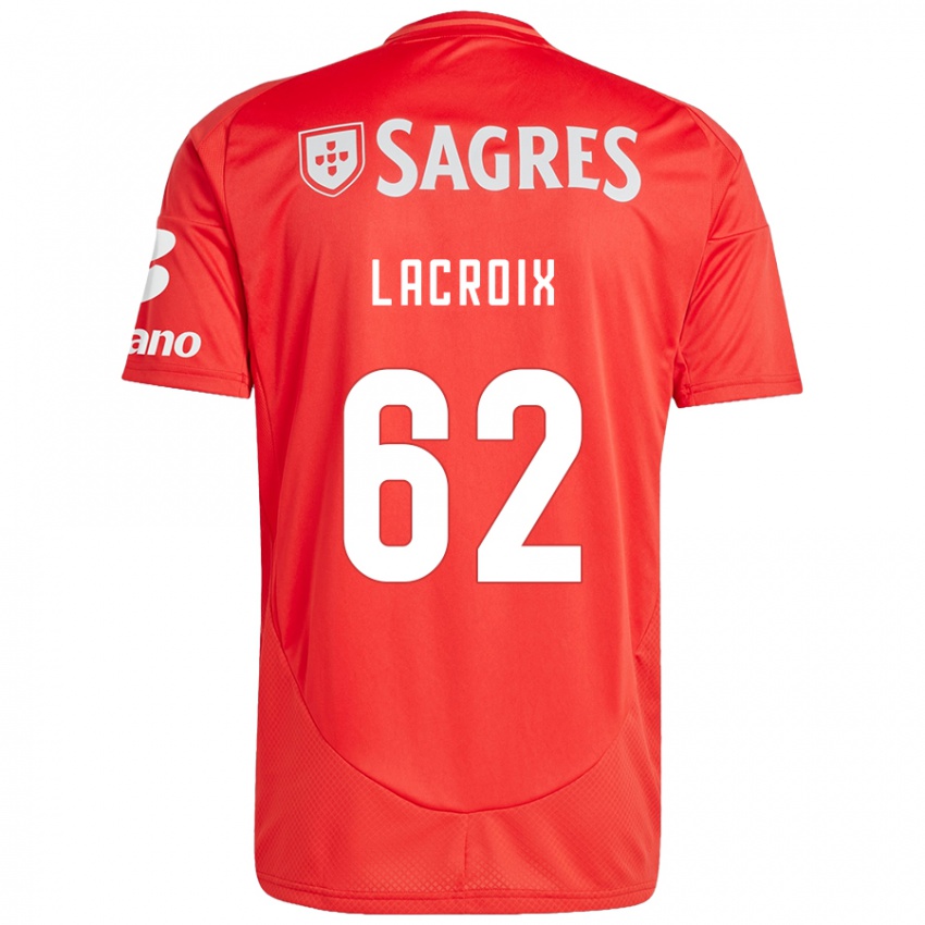 Damen Lenny Lacroix #62 Rot Weiß Heimtrikot Trikot 2024/25 T-Shirt