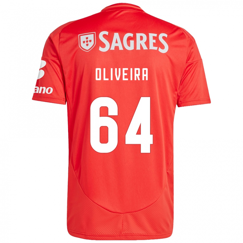 Damen Gonçalo Oliveira #64 Rot Weiß Heimtrikot Trikot 2024/25 T-Shirt