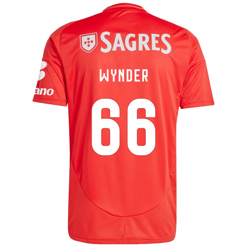 Damen Joshua Wynder #66 Rot Weiß Heimtrikot Trikot 2024/25 T-Shirt