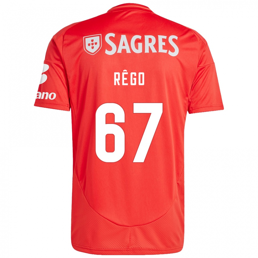 Damen Rodrigo Rêgo #67 Rot Weiß Heimtrikot Trikot 2024/25 T-Shirt