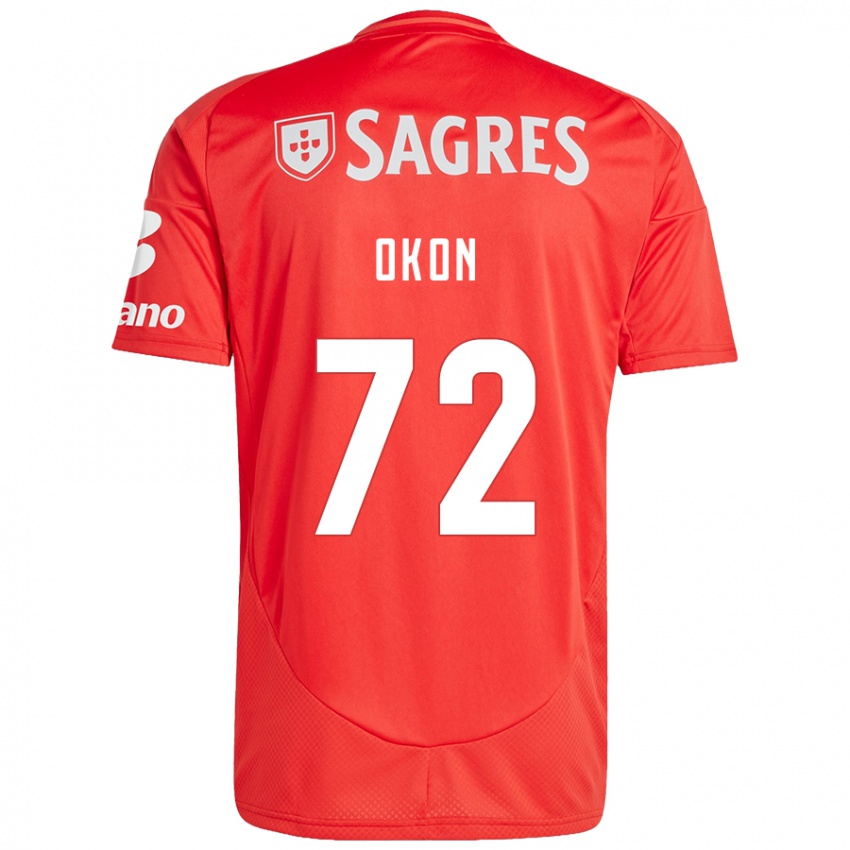 Damen Paul Okon #72 Rot Weiß Heimtrikot Trikot 2024/25 T-Shirt