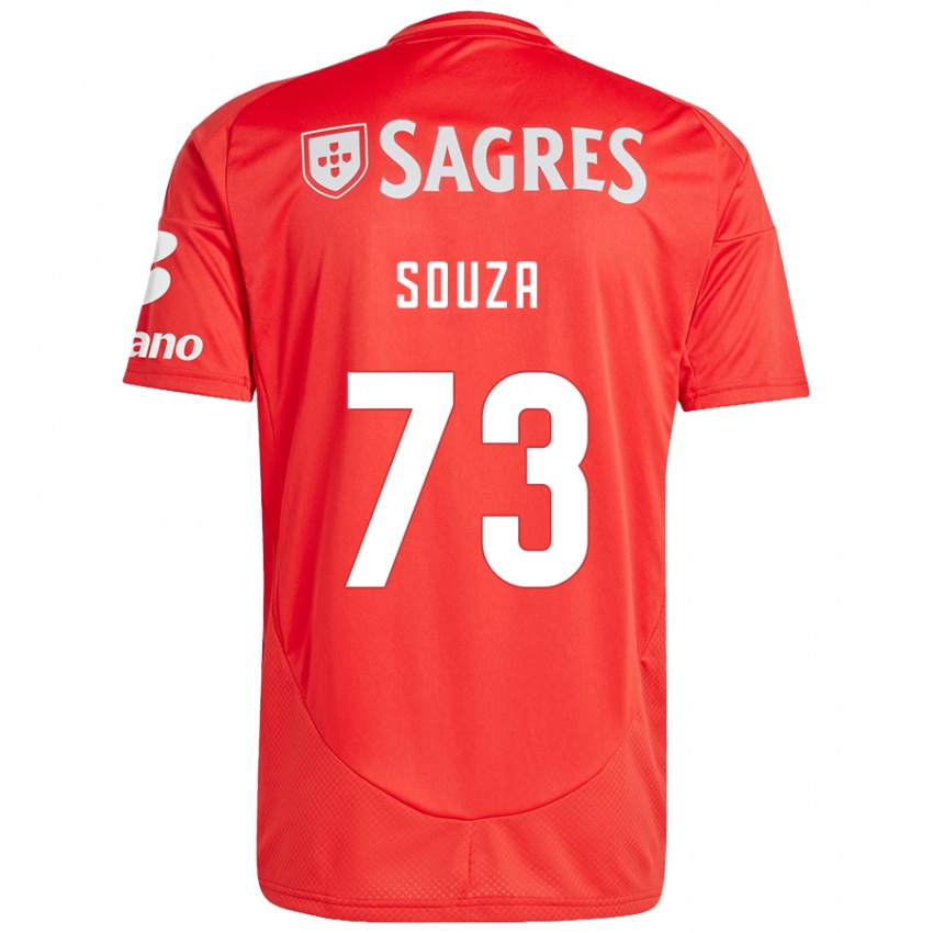 Damen Beni Souza #73 Rot Weiß Heimtrikot Trikot 2024/25 T-Shirt