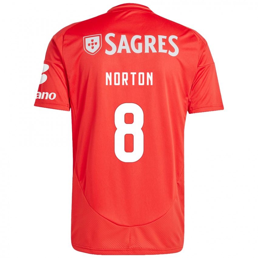 Damen Andreia Norton #8 Rot Weiß Heimtrikot Trikot 2024/25 T-Shirt