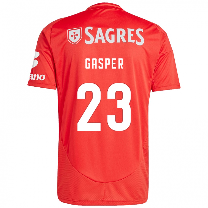 Damen Anna Gasper #23 Rot Weiß Heimtrikot Trikot 2024/25 T-Shirt