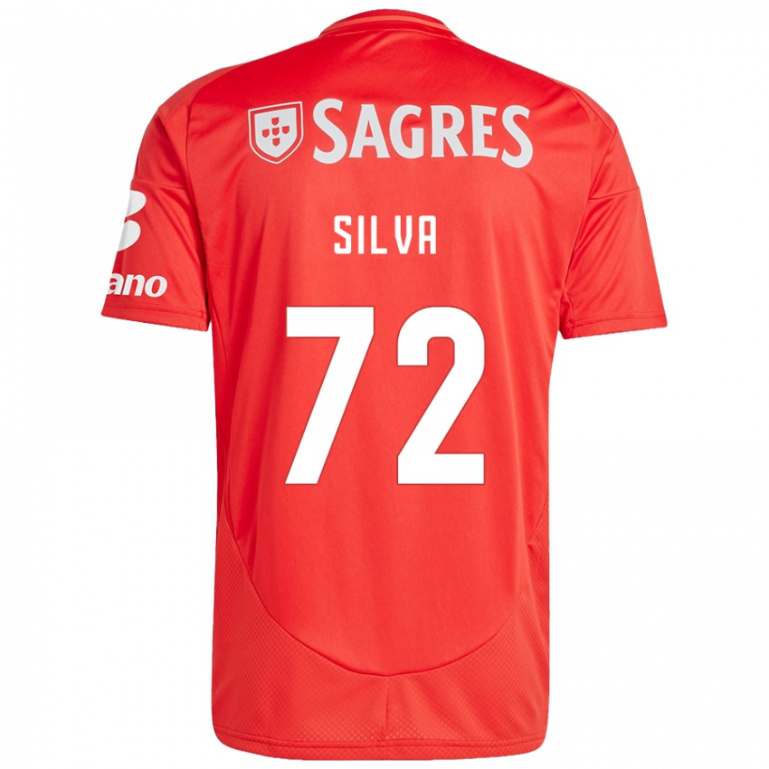 Damen Matilde Silva #72 Rot Weiß Heimtrikot Trikot 2024/25 T-Shirt