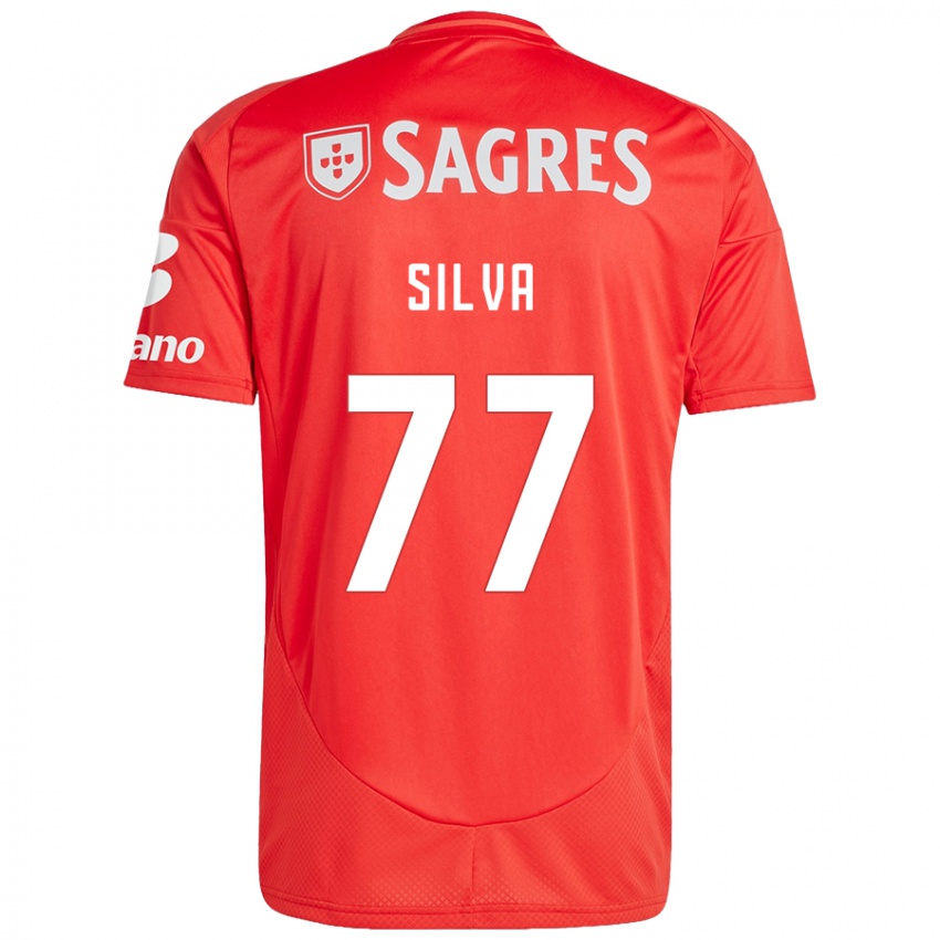 Damen Jessica Silva #77 Rot Weiß Heimtrikot Trikot 2024/25 T-Shirt