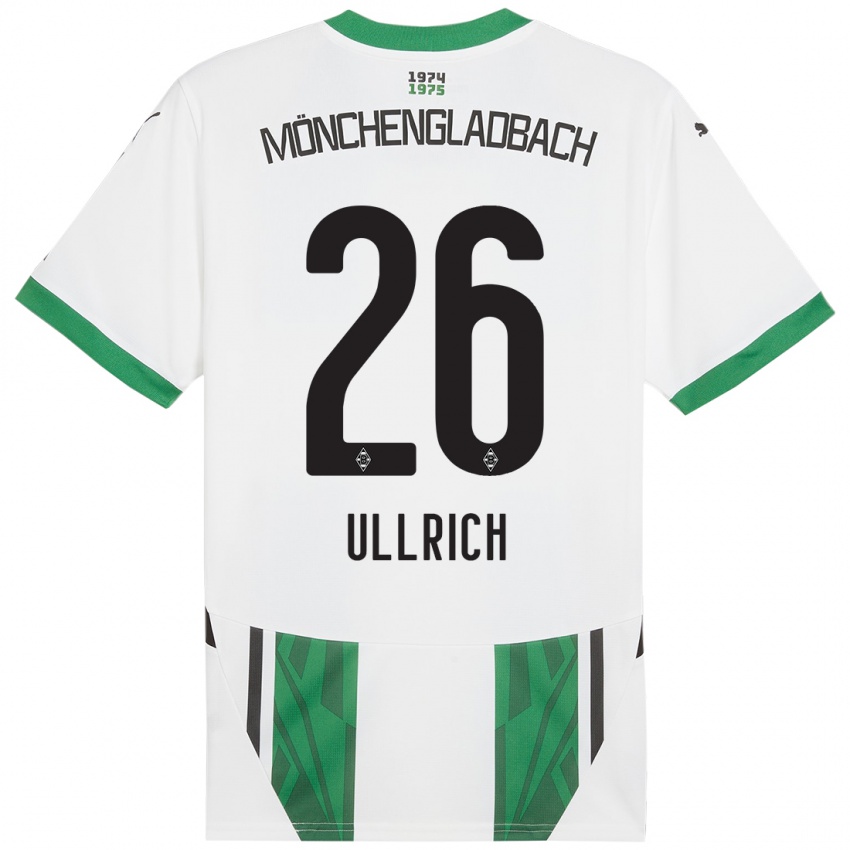 Damen Lukas Ullrich #26 Weiß Grün Heimtrikot Trikot 2024/25 T-Shirt