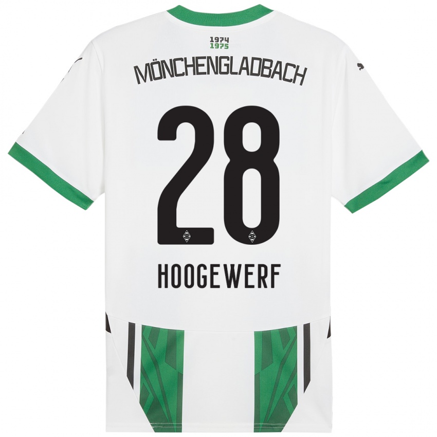 Damen Dillon Hoogewerf #28 Weiß Grün Heimtrikot Trikot 2024/25 T-Shirt