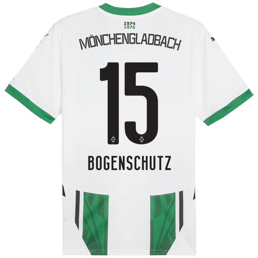 Damen Kerstin Bogenschutz #15 Weiß Grün Heimtrikot Trikot 2024/25 T-Shirt