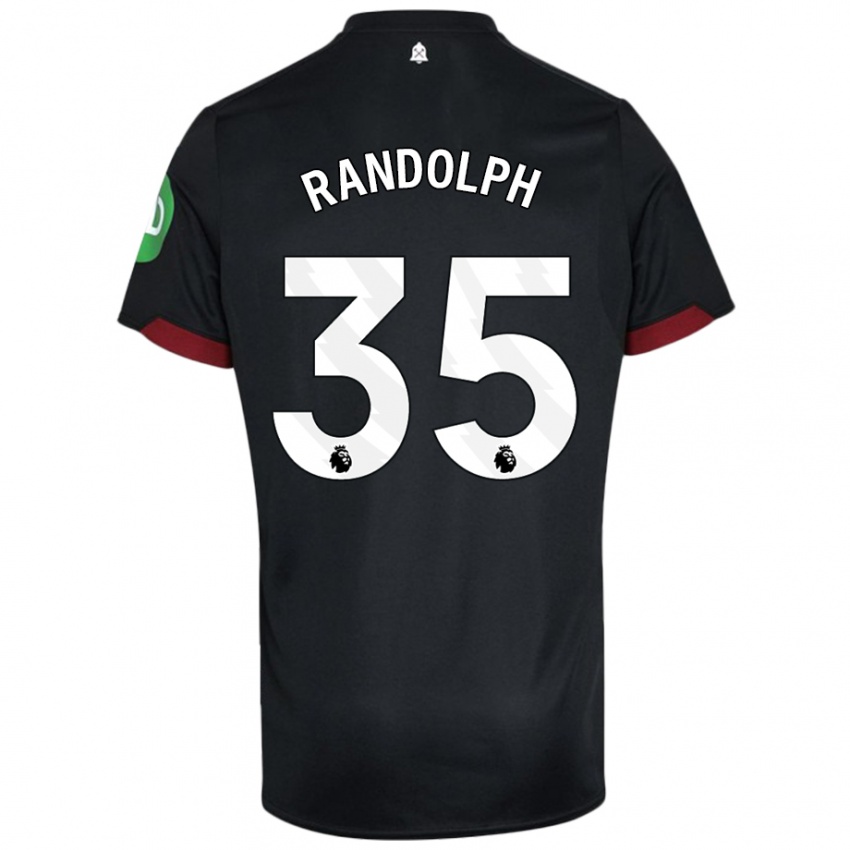 Damen Darren Randolph #35 Schwarz Weiß Auswärtstrikot Trikot 2024/25 T-Shirt