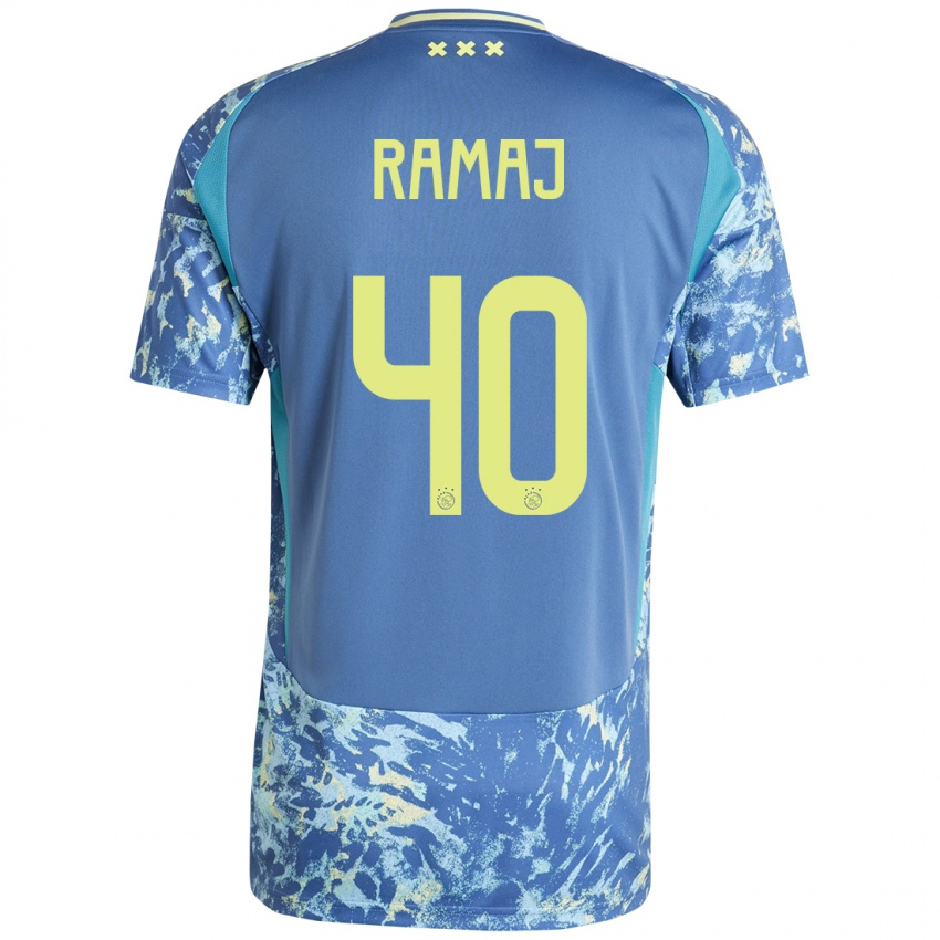 Damen Diant Ramaj #40 Grau Blau Gelb Auswärtstrikot Trikot 2024/25 T-Shirt