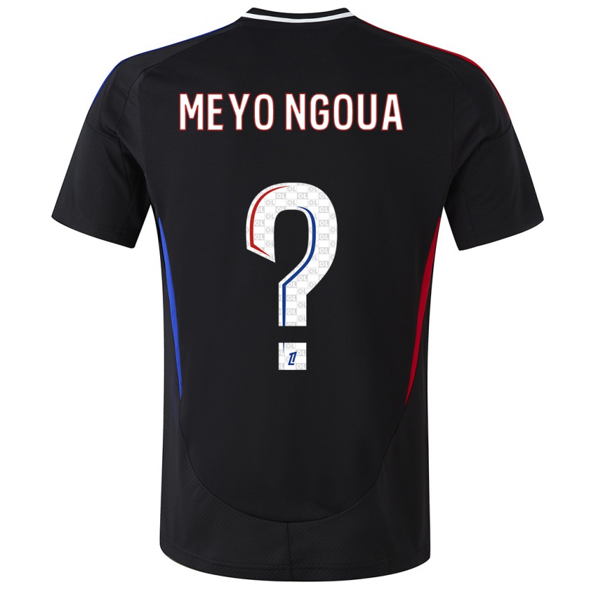 Damen Bryan Meyo Ngoua #0 Schwarz Auswärtstrikot Trikot 2024/25 T-Shirt