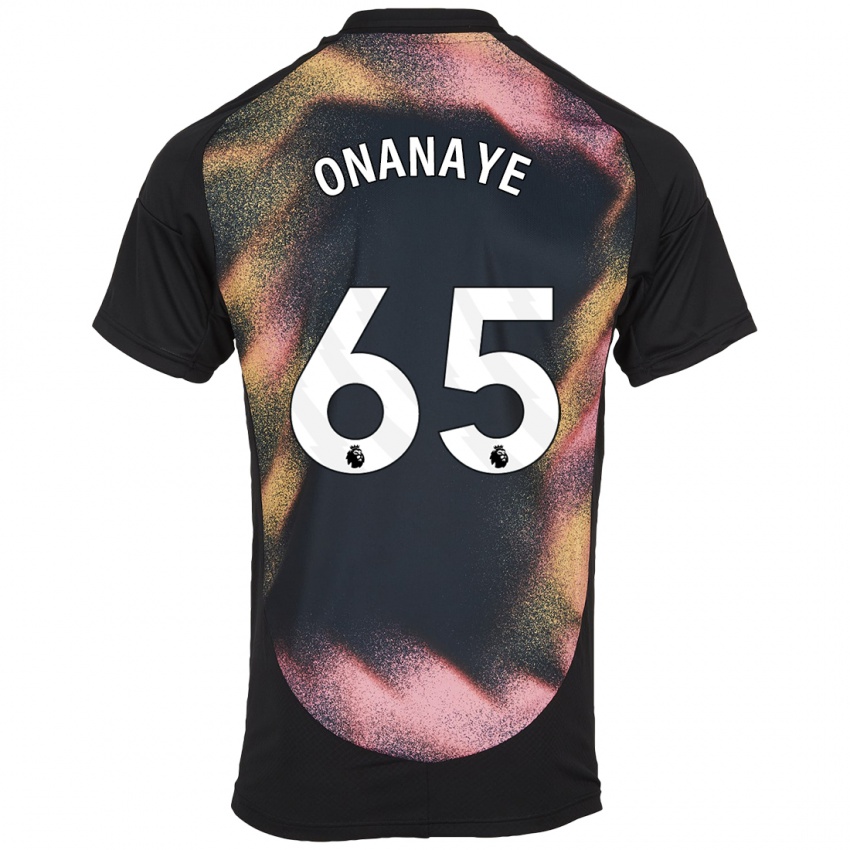 Damen Toby Onanaye #65 Schwarz Weiß Auswärtstrikot Trikot 2024/25 T-Shirt