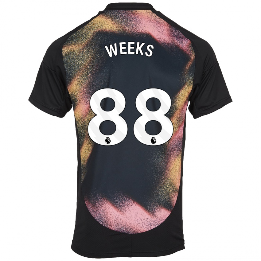 Damen Tyler Weeks #88 Schwarz Weiß Auswärtstrikot Trikot 2024/25 T-Shirt