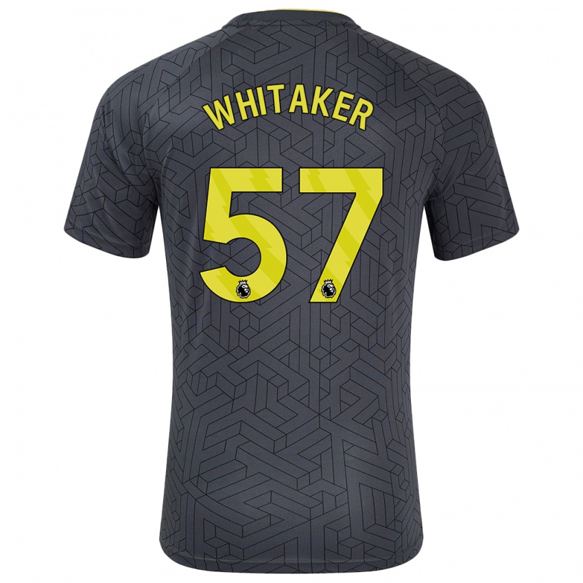 Damen Charlie Whitaker #57 Schwarz Gelb Auswärtstrikot Trikot 2024/25 T-Shirt