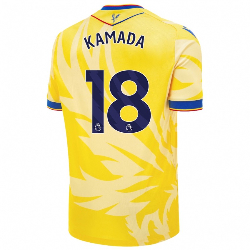 Damen Daichi Kamada #18 Gelb Auswärtstrikot Trikot 2024/25 T-Shirt