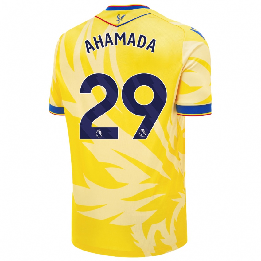 Damen Naouirou Ahamada #29 Gelb Auswärtstrikot Trikot 2024/25 T-Shirt