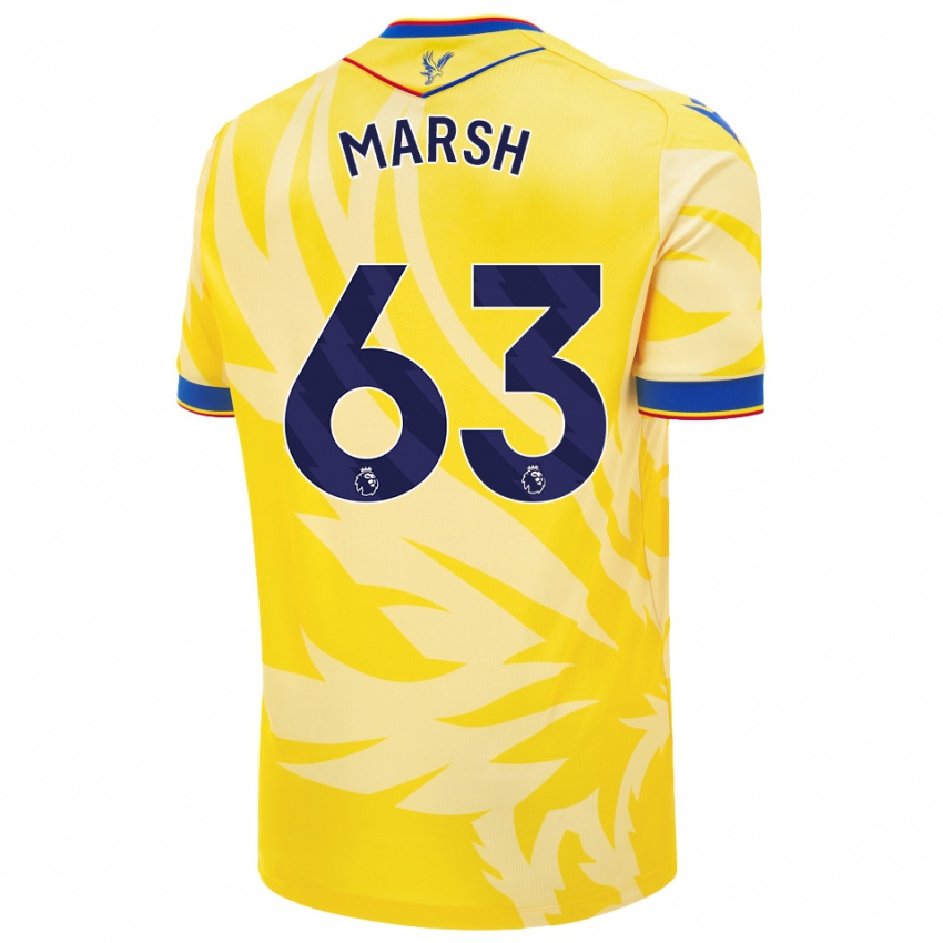 Damen Zach Marsh #63 Gelb Auswärtstrikot Trikot 2024/25 T-Shirt