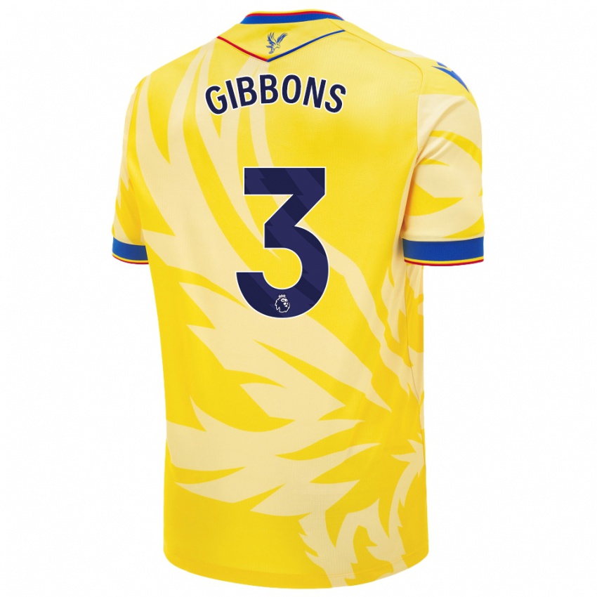 Damen Felicity Gibbons #3 Gelb Auswärtstrikot Trikot 2024/25 T-Shirt