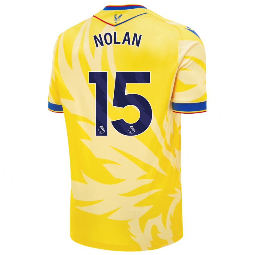 Damen Hayley Nolan #15 Gelb Auswärtstrikot Trikot 2024/25 T-Shirt