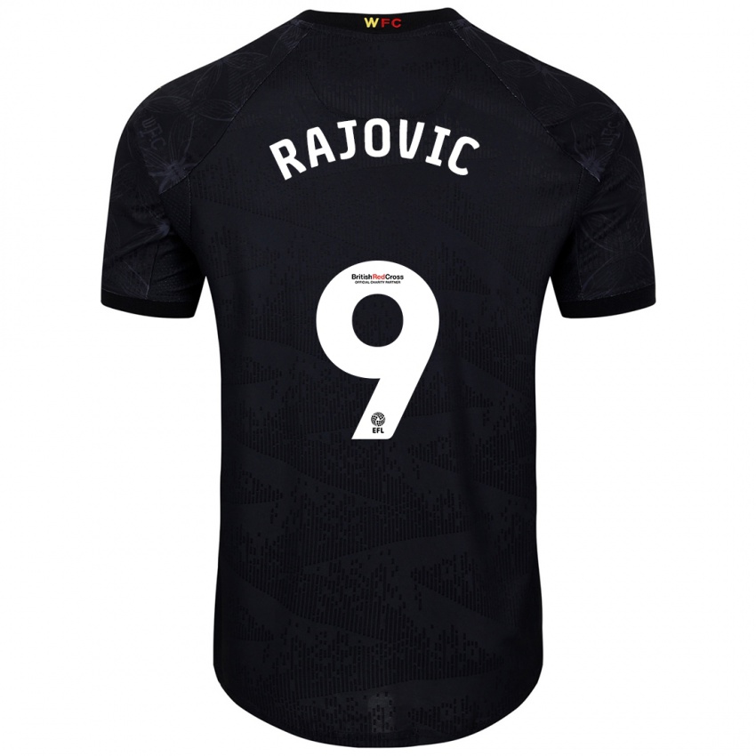 Damen Mileta Rajovic #9 Schwarz Weiß Auswärtstrikot Trikot 2024/25 T-Shirt