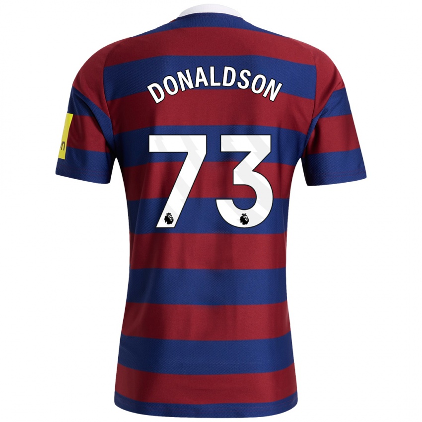 Damen Josh Donaldson #73 Burgunderrot Marineblau Auswärtstrikot Trikot 2024/25 T-Shirt