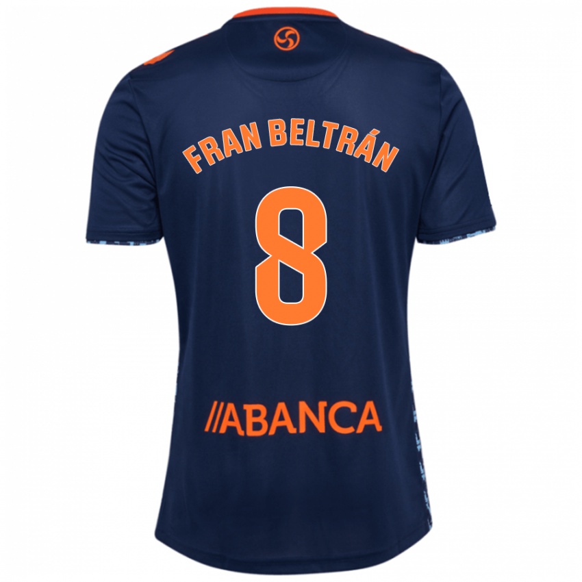 Damen Fran Beltran #8 Marineblau Auswärtstrikot Trikot 2024/25 T-Shirt