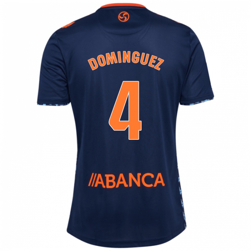 Damen Javi Domínguez #4 Marineblau Auswärtstrikot Trikot 2024/25 T-Shirt