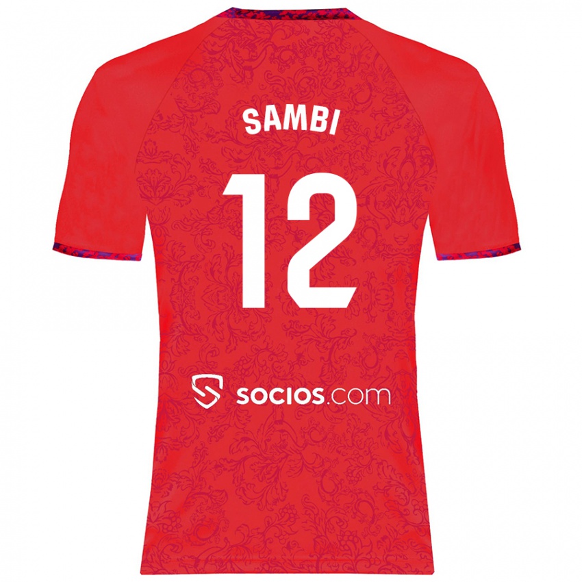 Damen Albert Sambi Lokonga #12 Rot Auswärtstrikot Trikot 2024/25 T-Shirt