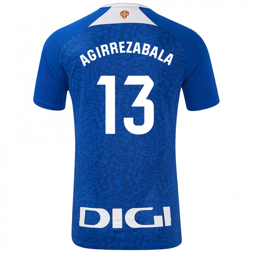 Damen Julen Agirrezabala #13 Königsblau Auswärtstrikot Trikot 2024/25 T-Shirt