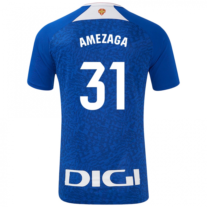 Damen Jone Amezaga #31 Königsblau Auswärtstrikot Trikot 2024/25 T-Shirt