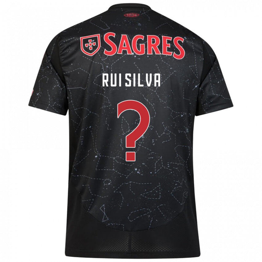 Damen Rui Silva #0 Schwarz Rot Auswärtstrikot Trikot 2024/25 T-Shirt