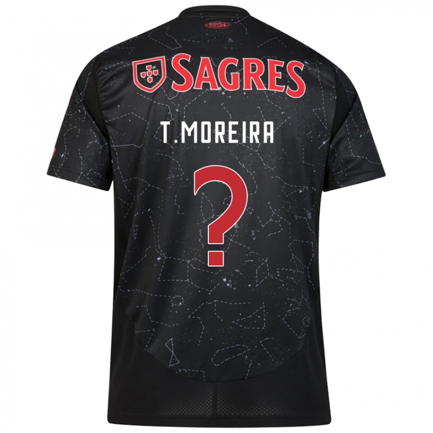 Damen Tomás Moreira #0 Schwarz Rot Auswärtstrikot Trikot 2024/25 T-Shirt