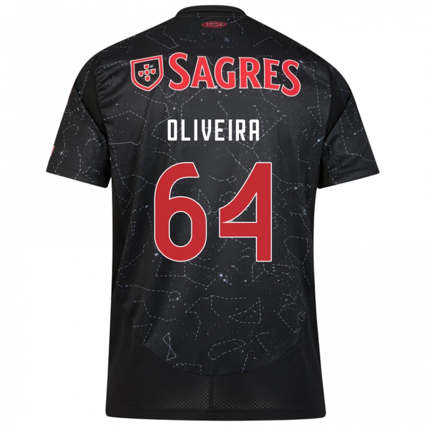 Damen Gonçalo Oliveira #64 Schwarz Rot Auswärtstrikot Trikot 2024/25 T-Shirt