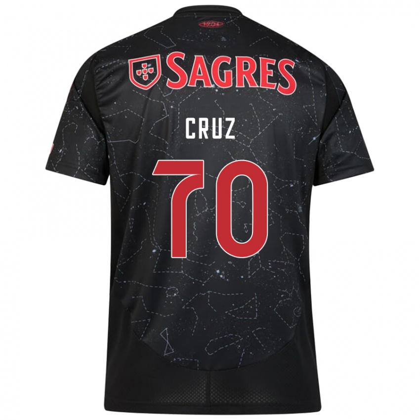 Damen Filipe Cruz #70 Schwarz Rot Auswärtstrikot Trikot 2024/25 T-Shirt