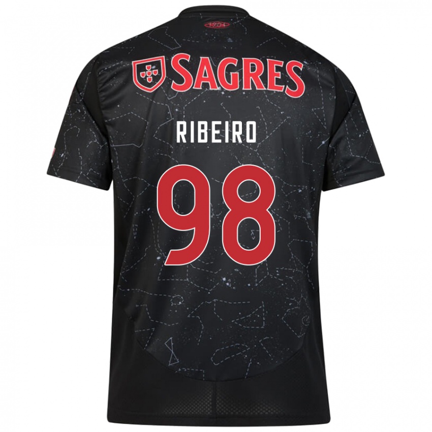 Damen Ricardo Ribeiro #98 Schwarz Rot Auswärtstrikot Trikot 2024/25 T-Shirt