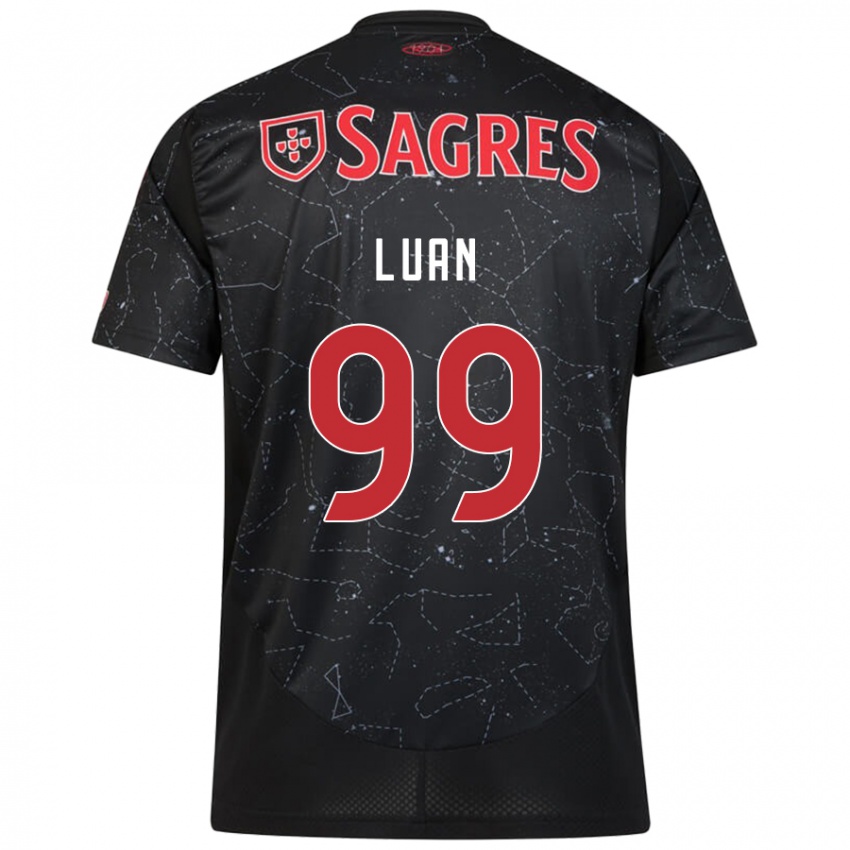 Damen Luan #99 Schwarz Rot Auswärtstrikot Trikot 2024/25 T-Shirt