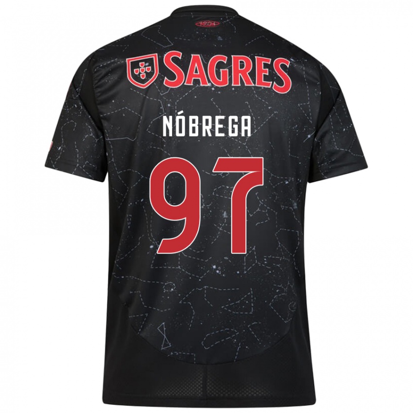 Damen Ricardo Nóbrega #97 Schwarz Rot Auswärtstrikot Trikot 2024/25 T-Shirt