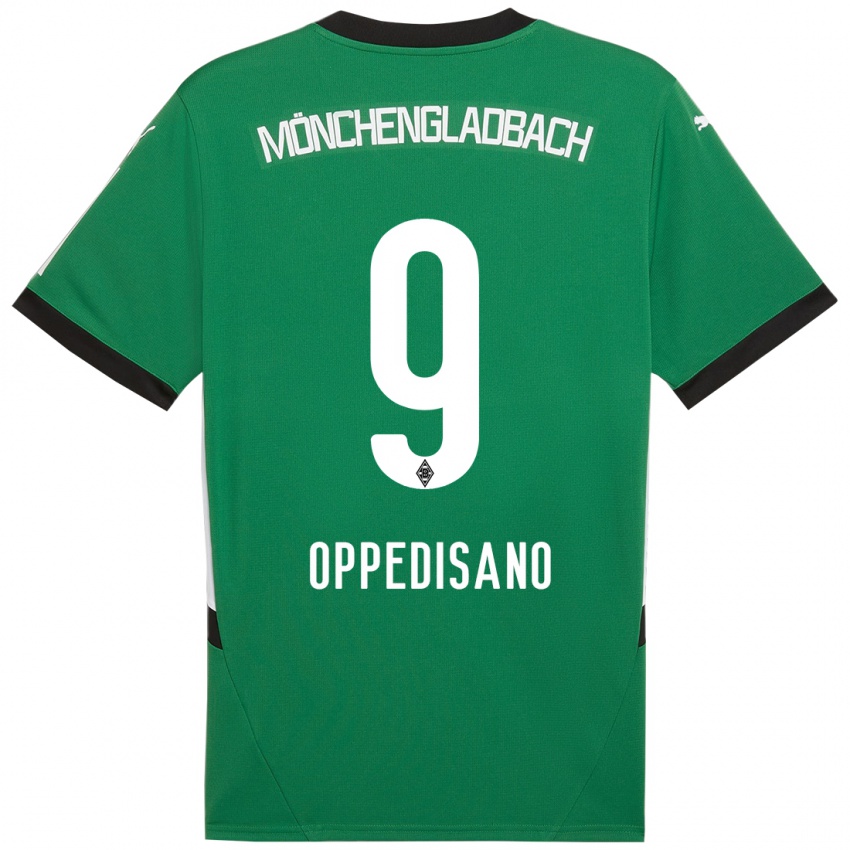 Damen Valentina Oppedisano #9 Grün Weiß Auswärtstrikot Trikot 2024/25 T-Shirt