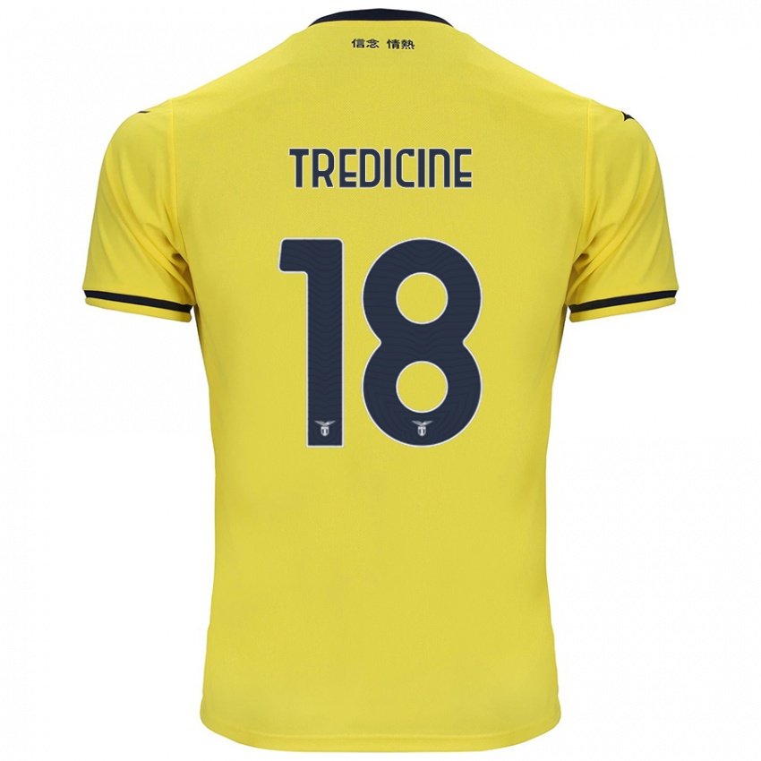 Damen Manuel Tredicine #18 Gelb Auswärtstrikot Trikot 2024/25 T-Shirt