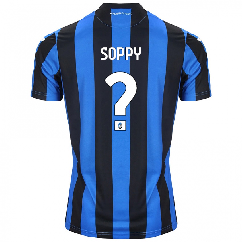 Kinder Brandon Soppy #0 Blau Schwarz Heimtrikot Trikot 2024/25 T-Shirt