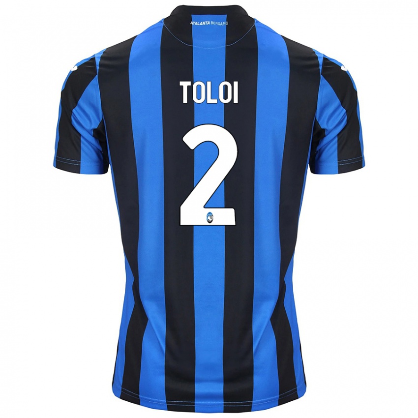 Kinder Rafael Tolói #2 Blau Schwarz Heimtrikot Trikot 2024/25 T-Shirt