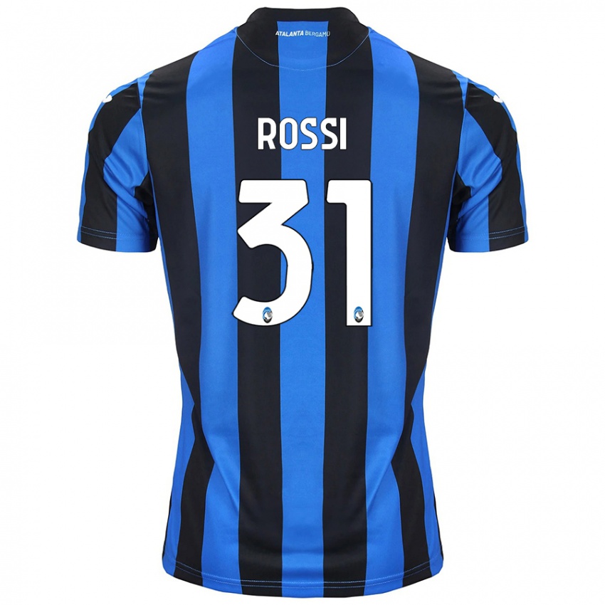 Kinder Francesco Rossi #31 Blau Schwarz Heimtrikot Trikot 2024/25 T-Shirt