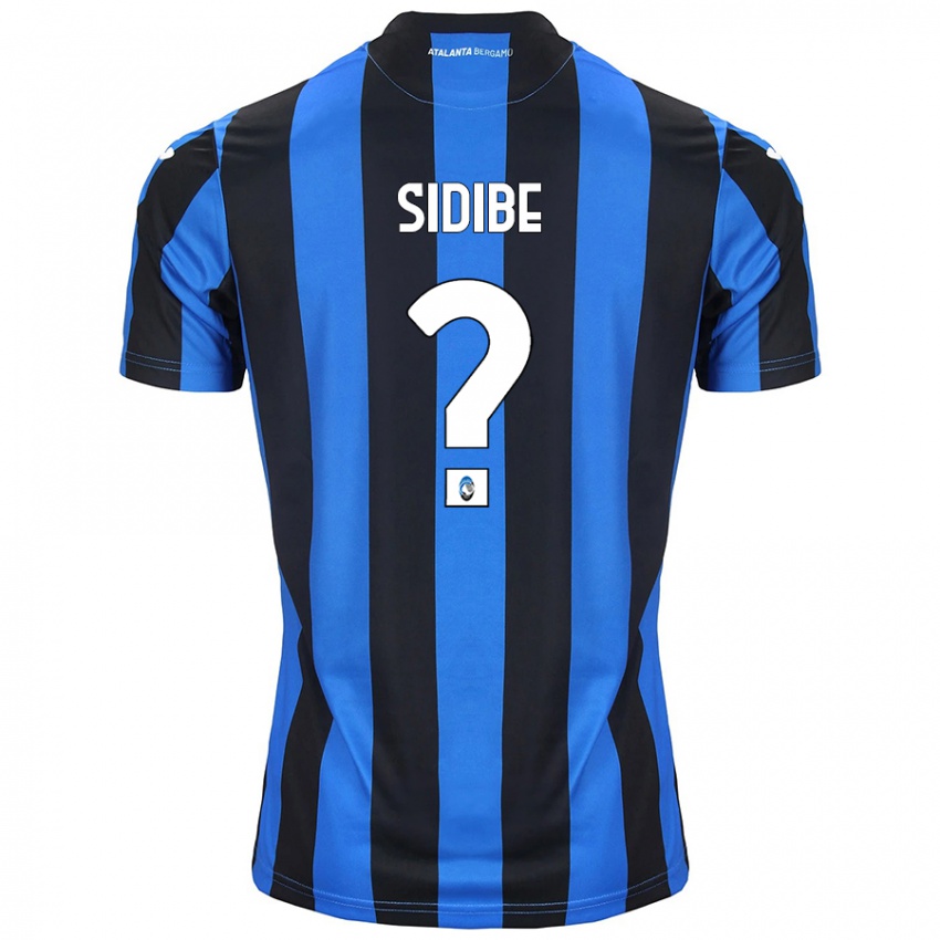 Kinder Alassane Sidibe #0 Blau Schwarz Heimtrikot Trikot 2024/25 T-Shirt